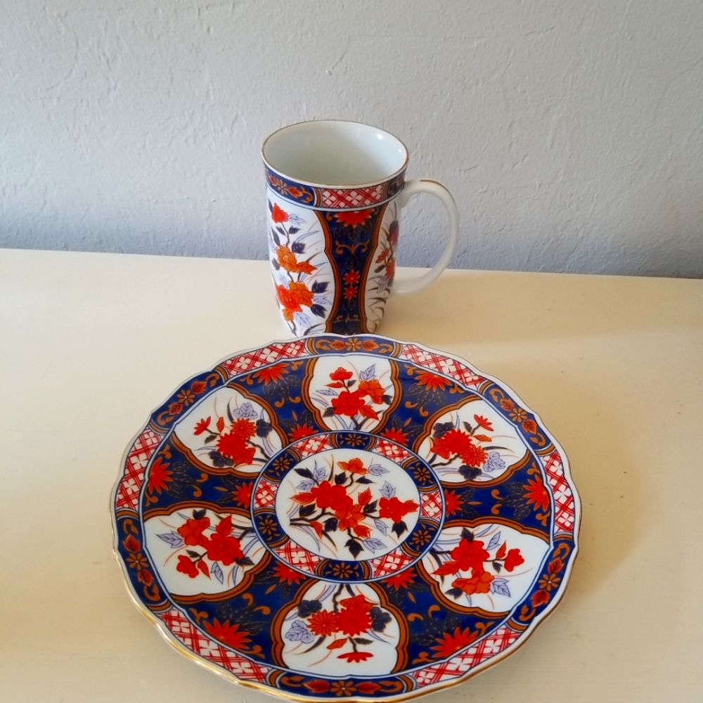Otagiri mug and desert Plate
